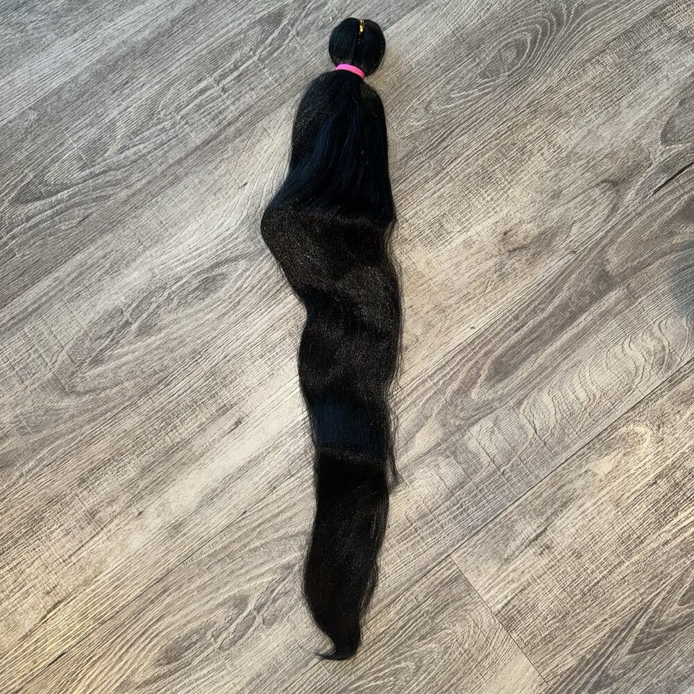 Human Hair Lace Front Wig Long Black Natural Straight Wavy ZP-001